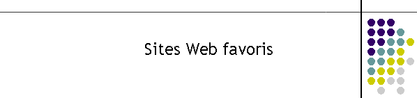 Sites Web favoris